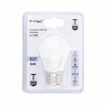 Lampadina LED 4W E27 G45...