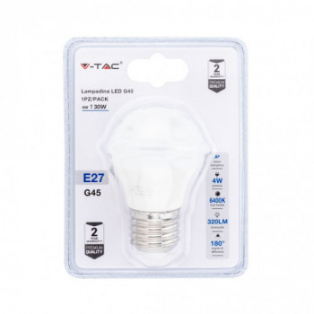 Lampadina LED 4W E27 G45...