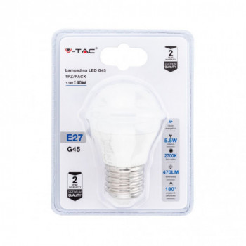 Lampadina LED 5.5W E27 G45...