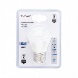 Lampadina LED 5.5W E27 G45 2700K (Blister 1 pezzo)