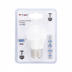 Lampadina LED 5.5W E27 G45 6400K (Blister 1 pezzo)
