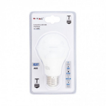 Lampadina LED 9W A60 E27...
