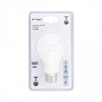 Lampadina LED 9W A60 E27...