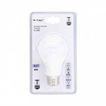 Lampadina LED 9W A60 E27...