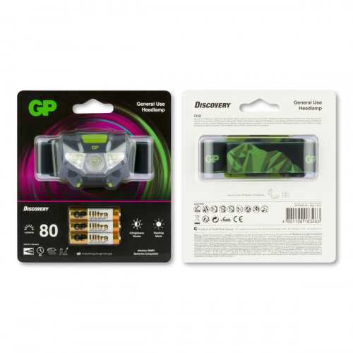 GP Lighting CH32 Torcia a fascia Nero LED