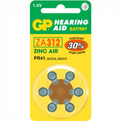 GP Batteries Hearing Aid ZA312 Batteria monouso PR41 Zinco-aria