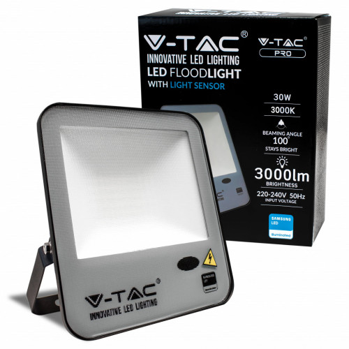 30W LED Sensor Day Light Floodlight SAMSUNG...