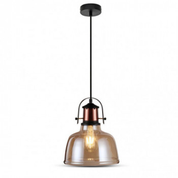 Glass Pendant Light Amber