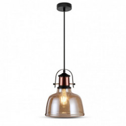 Glass Pendant Light Amber