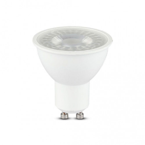 LED Spotlight - 6W GU10 Plastic With Lens Cover...