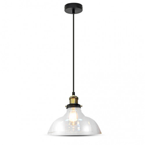 Glass Pendant Light Clear Glass Diametro 245