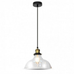 Glass Pendant Light Clear Glass Diametro 245