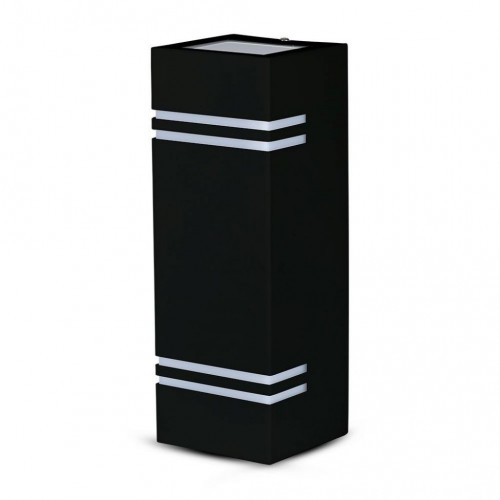 Wall Sleek Fitting GU10 Steel Body Square Black...