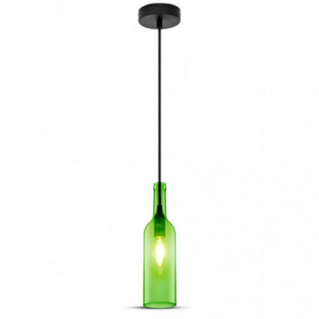 Bottle Pendant Light Green