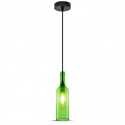 Bottle Pendant Light Green