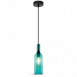 Bottle Pendant Light Blue