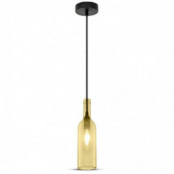 Bottle Pendant Light Amber