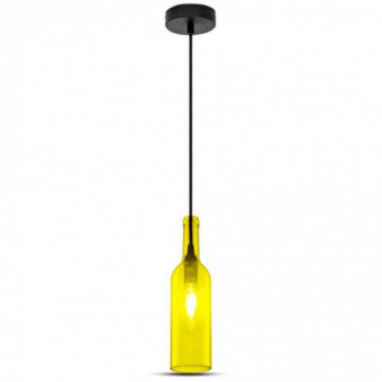 Bottle Pendant Light Yellow