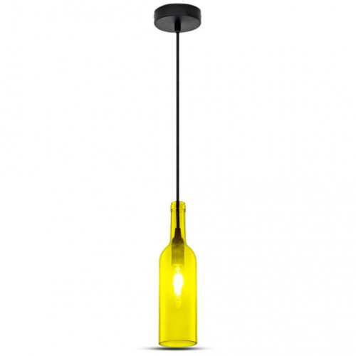 Bottle Pendant Light Yellow