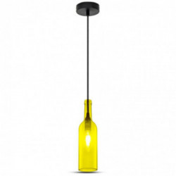 Bottle Pendant Light Yellow