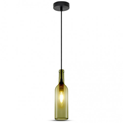 Bottle Pendant Light Grey