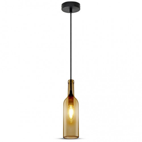 Bottle Pendant Light Brown