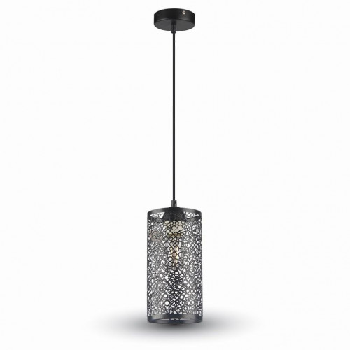 Pendant Light Matt Black With Black Canopy