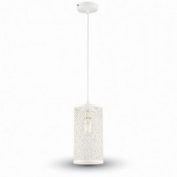Pendant Light Matt White With White Canopy