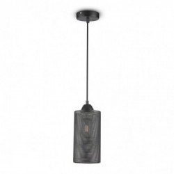 Pendant Light Matt Black With Black Canopy