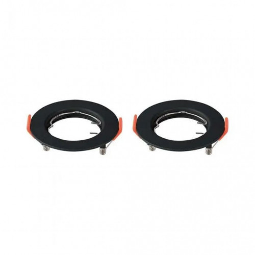 GU10 Fitting Round Black