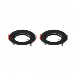 GU10 Fitting Round Black