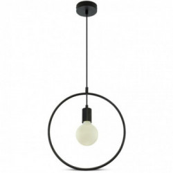 Pendant Light Matt Black With Black Canopy