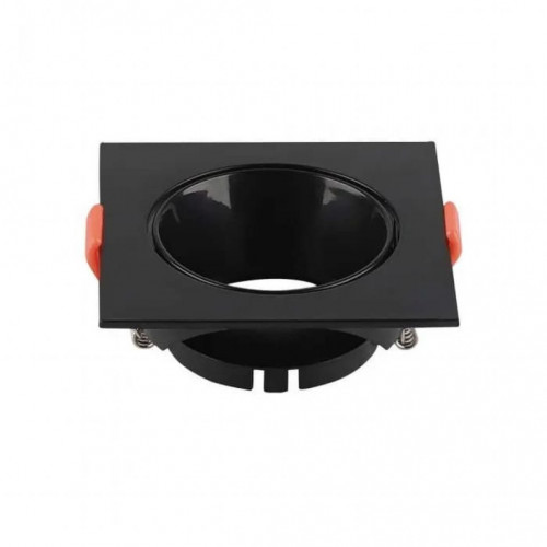 GU10 Fitting Square Black Frame + Black Reflector