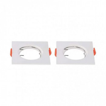 GU10 Fitting Square White