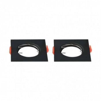 GU10 Fitting Square Black