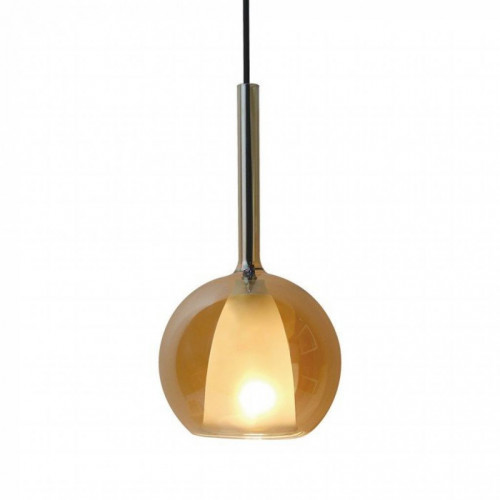 DOUBLE GLASS-AMBER+WHITE PENDANT LIGHT D:180