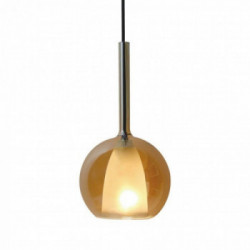 DOUBLE GLASS-AMBER+WHITE PENDANT LIGHT D:180