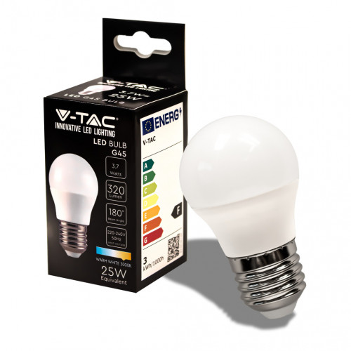 LED Bulb - 3.7W E27 G45 3000K