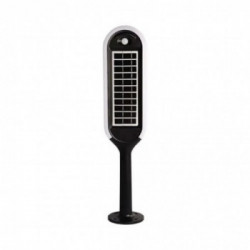 5W Led Solar Bollard Light With White + Black Body 4000K