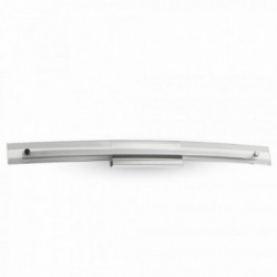 18W Designer Bend Glass Wall Fixture Chrome 4000K D985mm