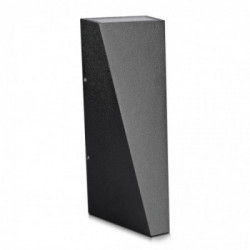 6W LED Wall Light Black Body IP65 4000K