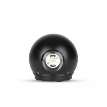 6W LED Wall Light Black...