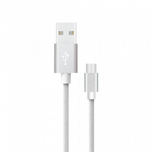 1 M Micro USB Cable Silver - Platinum Series