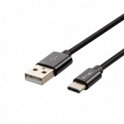 1 M Type C USB Cable Black - Platinum Series