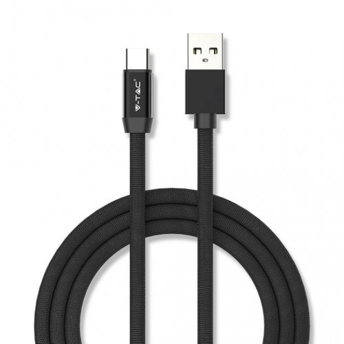 1 M Type C USB Cable Black - Ruby Series