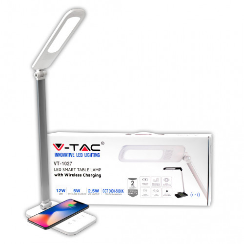 16W LED Table Lamp With Wireless Charger 3in1...