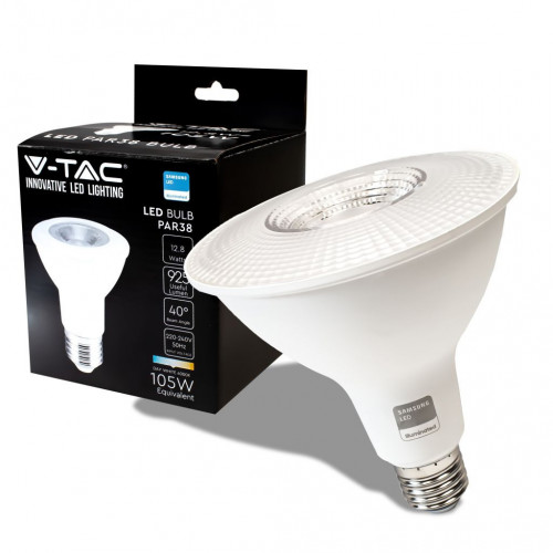 LED Bulb - SAMSUNG CHIP 12.8W E27 PAR38 Plastic...