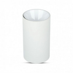 GU10 Fitting Round White + White