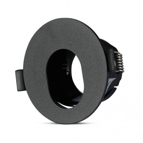 GU10 Fitting Black + Black Round