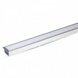 LED Linear Light SAMSUNG CHIP - 40W Recessed Silver Body 4000K 1211x70x35mm